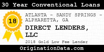 DIRECT LENDERS 30 Year Conventional Loans gold