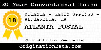 ATLANTA POSTAL 30 Year Conventional Loans gold