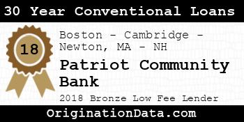 Patriot Community Bank 30 Year Conventional Loans bronze