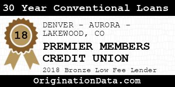 PREMIER MEMBERS CREDIT UNION 30 Year Conventional Loans bronze