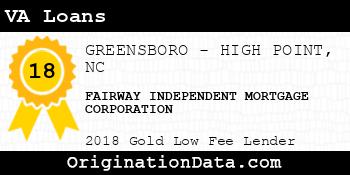 FAIRWAY INDEPENDENT MORTGAGE CORPORATION VA Loans gold