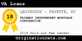 FAIRWAY INDEPENDENT MORTGAGE CORPORATION VA Loans gold
