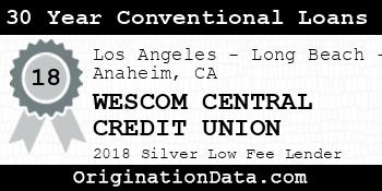 WESCOM CENTRAL CREDIT UNION 30 Year Conventional Loans silver