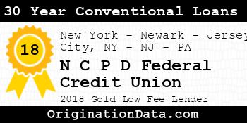 N C P D Federal Credit Union 30 Year Conventional Loans gold