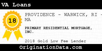 PRIMARY RESIDENTIAL MORTGAGE VA Loans gold