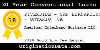 American Interbanc Mortgage 30 Year Conventional Loans gold