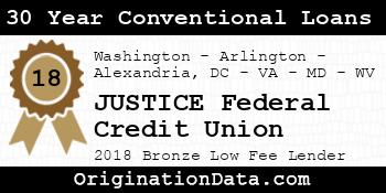JUSTICE Federal Credit Union 30 Year Conventional Loans bronze