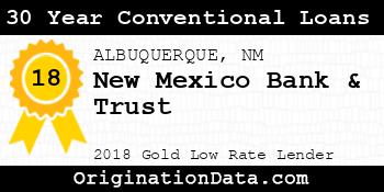 New Mexico Bank & Trust 30 Year Conventional Loans gold