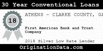 First American Bank and Trust Company 30 Year Conventional Loans silver