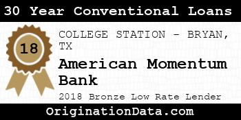 American Momentum Bank 30 Year Conventional Loans bronze