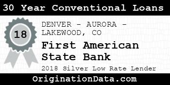 First American State Bank 30 Year Conventional Loans silver