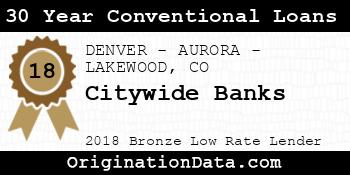 Citywide Banks 30 Year Conventional Loans bronze