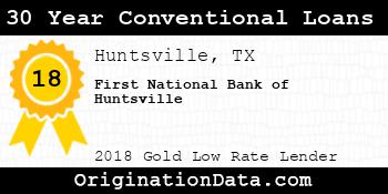 First National Bank of Huntsville 30 Year Conventional Loans gold