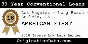 AMERICAN FIRST 30 Year Conventional Loans bronze