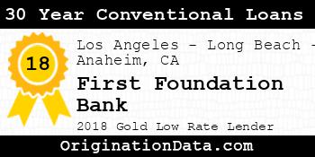 First Foundation Bank 30 Year Conventional Loans gold