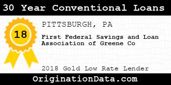 First Federal Savings and Loan Association of Greene Co 30 Year Conventional Loans gold