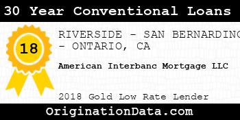 American Interbanc Mortgage 30 Year Conventional Loans gold