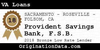 Provident Savings Bank F.S.B. VA Loans bronze