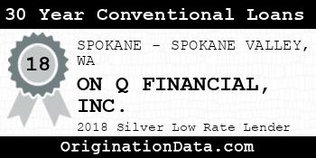 ON Q FINANCIAL 30 Year Conventional Loans silver