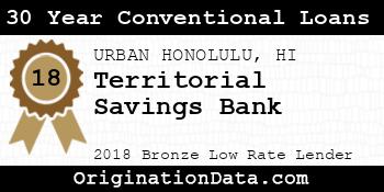 Territorial Savings Bank 30 Year Conventional Loans bronze