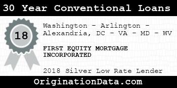 FIRST EQUITY MORTGAGE INCORPORATED 30 Year Conventional Loans silver