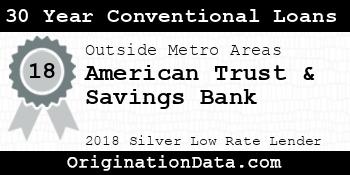 American Trust & Savings Bank 30 Year Conventional Loans silver