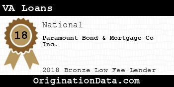 Paramount Bond & Mortgage Co VA Loans bronze