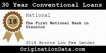 The First National Bank in Staunton 30 Year Conventional Loans bronze
