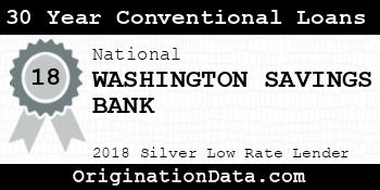 WASHINGTON SAVINGS BANK 30 Year Conventional Loans silver