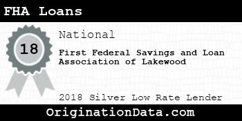 First Federal Savings and Loan Association of Lakewood FHA Loans silver