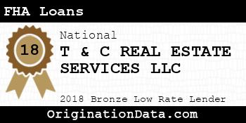 T & C REAL ESTATE SERVICES FHA Loans bronze