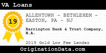 Barrington Bank & Trust Company N.A. VA Loans gold