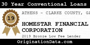 HOMESTAR FINANCIAL CORPORATION 30 Year Conventional Loans bronze