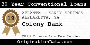 Colony Bank 30 Year Conventional Loans bronze