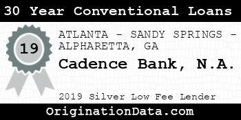 Cadence Bank N.A. 30 Year Conventional Loans silver