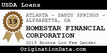 HOMESTAR FINANCIAL CORPORATION USDA Loans bronze