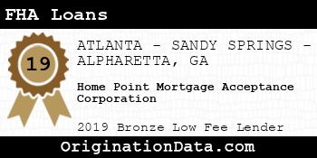 Home Point Mortgage Acceptance Corporation FHA Loans bronze