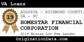 HOMESTAR FINANCIAL CORPORATION VA Loans bronze