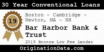 Bar Harbor Bank & Trust 30 Year Conventional Loans bronze