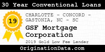 GSF Mortgage Corporation 30 Year Conventional Loans gold
