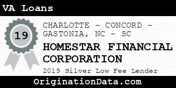 HOMESTAR FINANCIAL CORPORATION VA Loans silver
