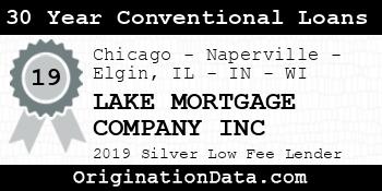 LAKE MORTGAGE COMPANY INC 30 Year Conventional Loans silver