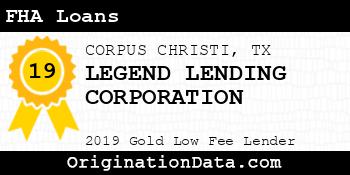 LEGEND LENDING CORPORATION FHA Loans gold