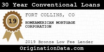 HOMEAMERICAN MORTGAGE CORPORATION 30 Year Conventional Loans bronze