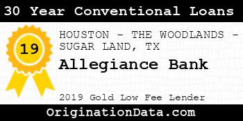 Allegiance Bank 30 Year Conventional Loans gold