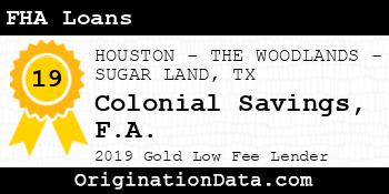 Colonial Savings F.A. FHA Loans gold