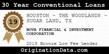 NOVA FINANCIAL & INVESTMENT CORPORATION 30 Year Conventional Loans bronze