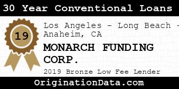 MONARCH FUNDING CORP. 30 Year Conventional Loans bronze