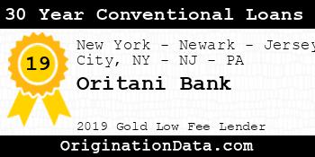 Oritani Bank 30 Year Conventional Loans gold