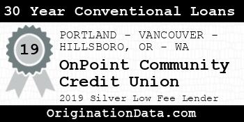 OnPoint Community Credit Union 30 Year Conventional Loans silver